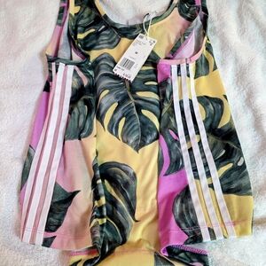 Adidas Multicolor Leaf Print Tank Top